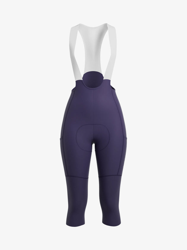 Aero Women Cycling Bib Pants 3/4 Capris - Meadow Purple