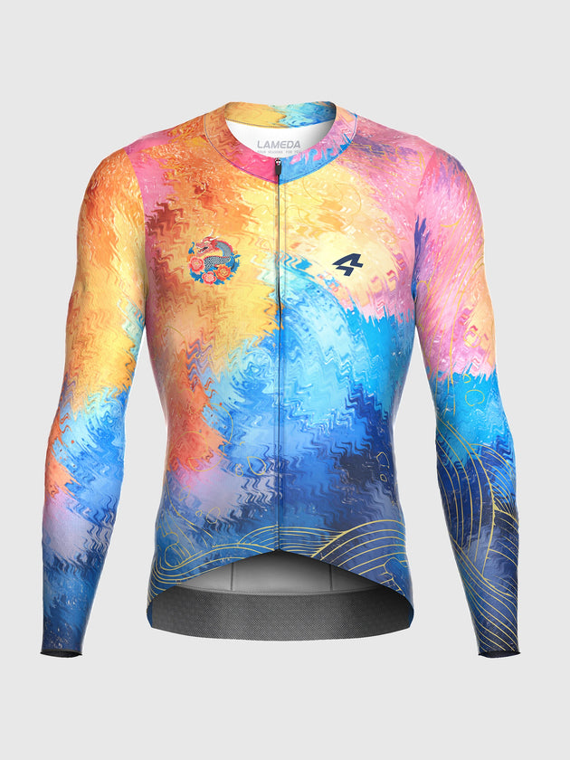 Dragon Soar Men's Cycling Jersey Long Sleeve - Radiant