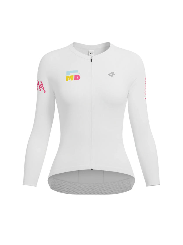 Enchanting Women Cycling Jersey Long Sleeve - Cloud