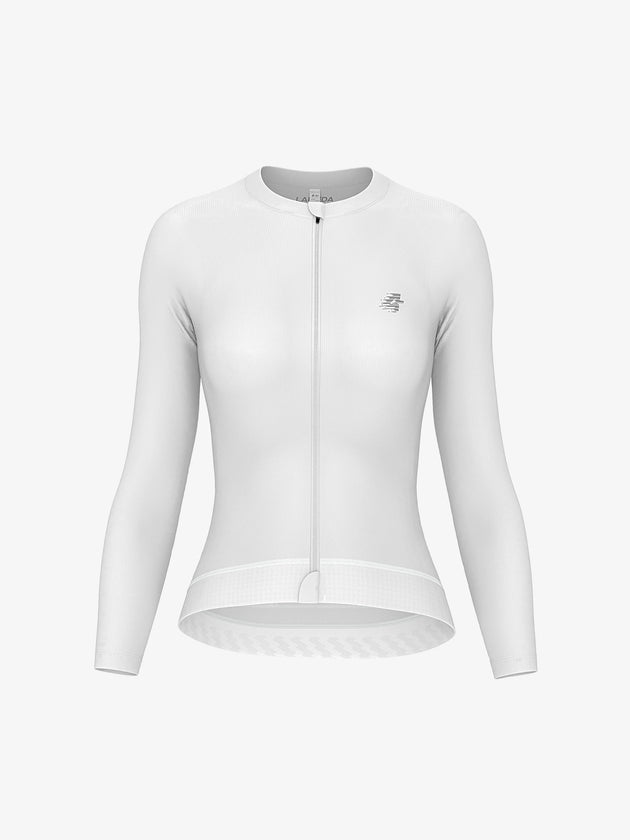 ethereal women long sleeve cycling jersey white