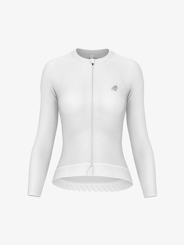 Ethereal Woman Cycling Jersey Long Sleeve - White