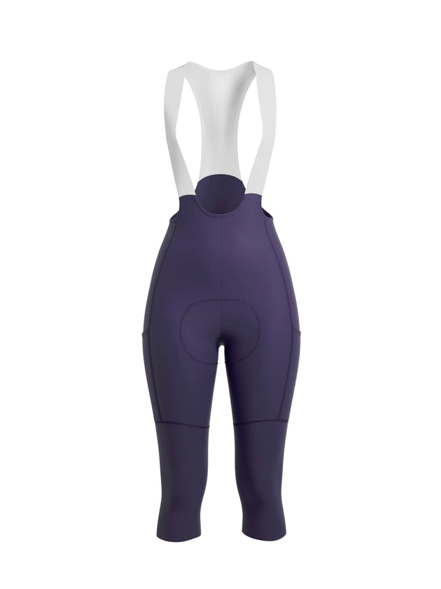 Aero Women Cycling Bib Pants 3/4 Capris - Meadow Purple