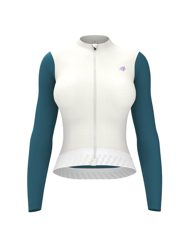 Ethereal Woman Cycling Jersey Long Sleeve - Cloud Blend
