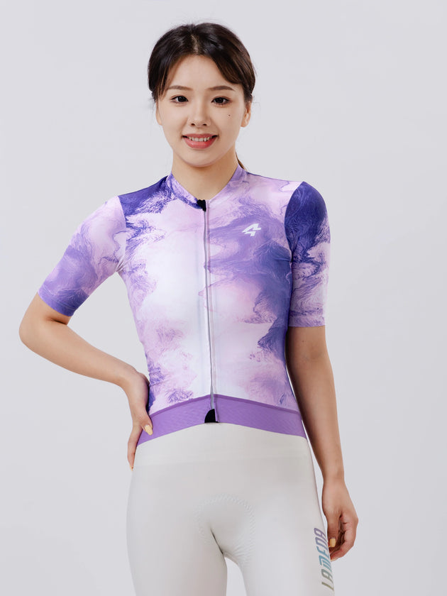 Slumber women short sleeve cycling jersey ink purple