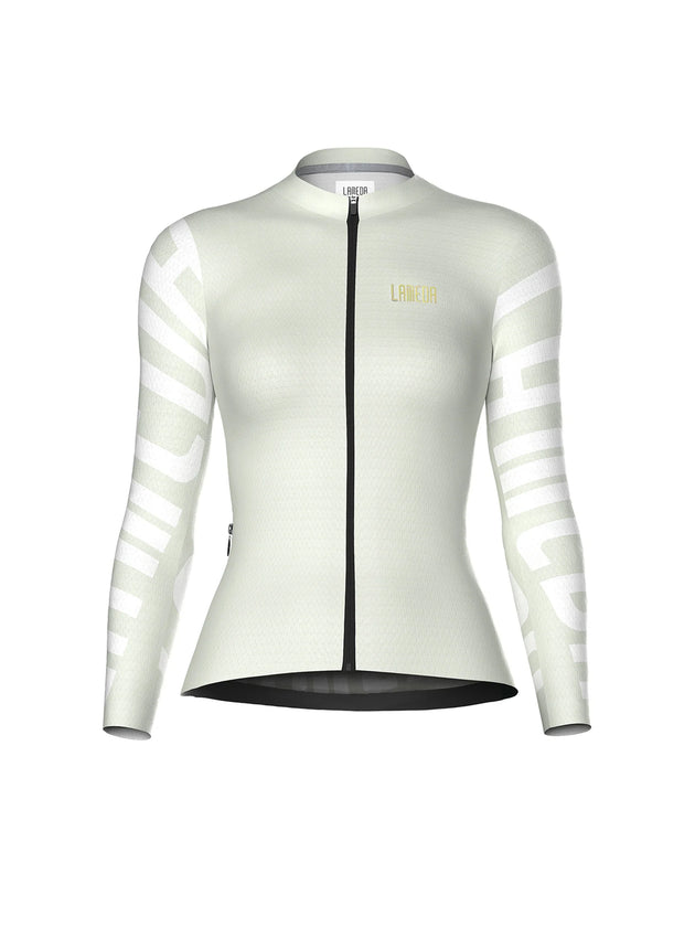 Splendid white long sleeve bike jersey