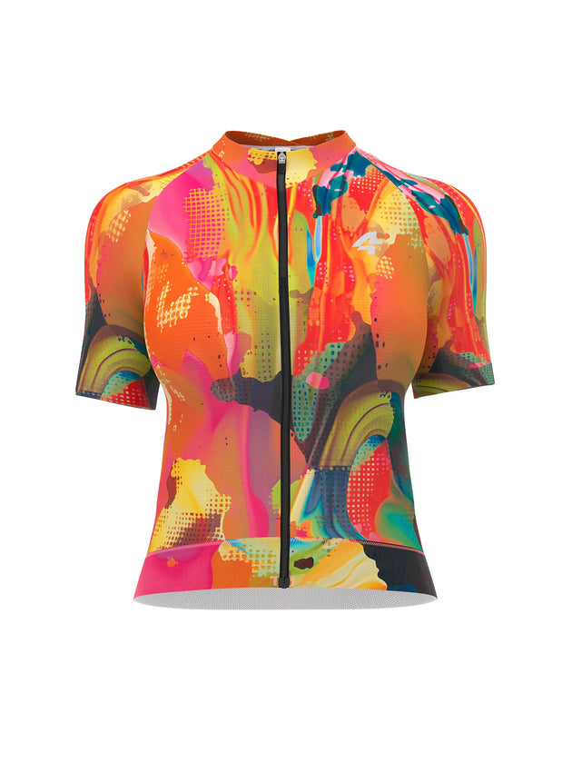 Hue Women Cycling Jersey - Smoky Red