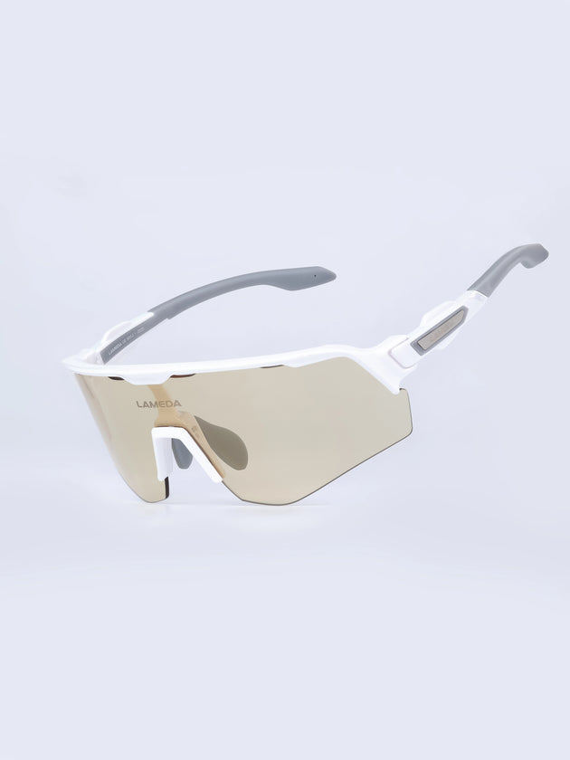 LS550 white photochromic cycling sunglasses