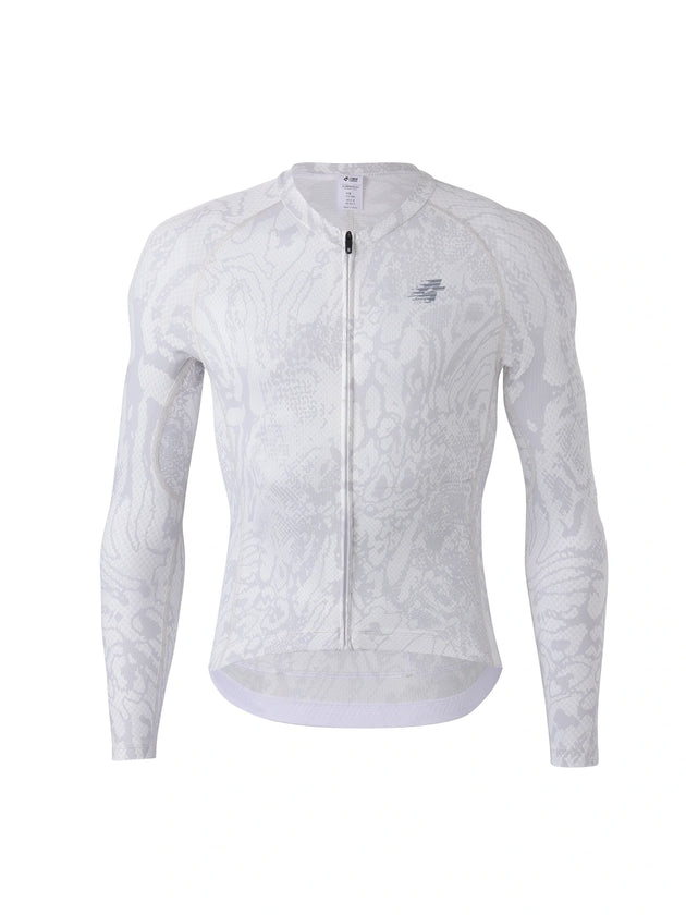 Herren Basic Radtrikot 2025SSXX590LS - White Snake