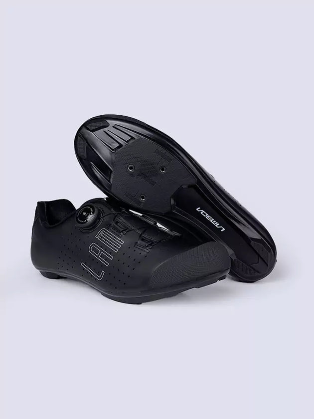 Hank Unisex Nylon Cycling Cleat Shoes - Black