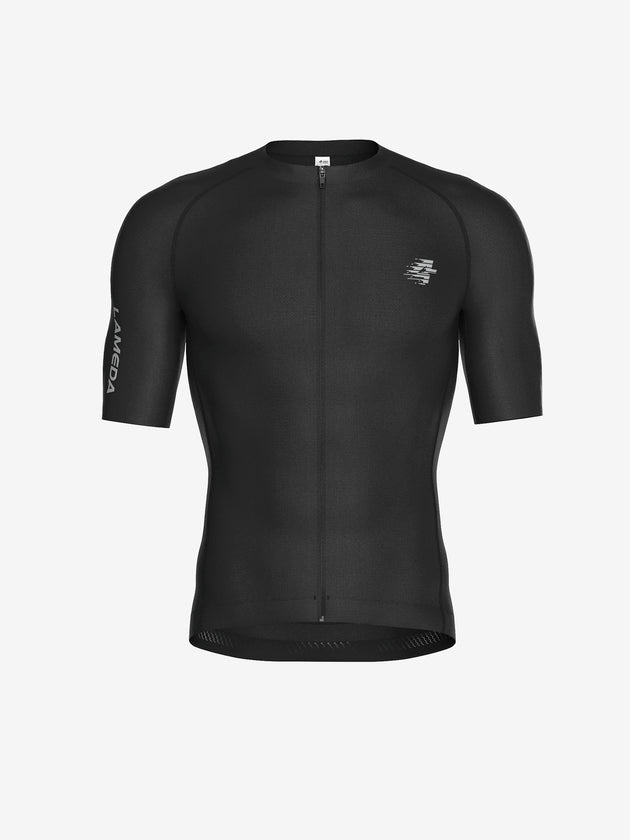 basic black cycling jersey lameda bike apparel