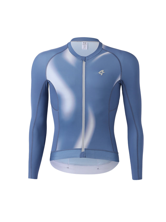 Realm Herren Radtrikot Langarm - Himmelblau