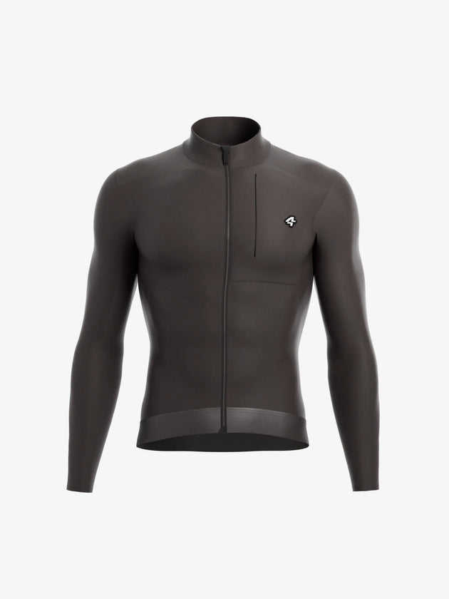Petrel Men's Fleeced Thermal Jersey - Gray Green
