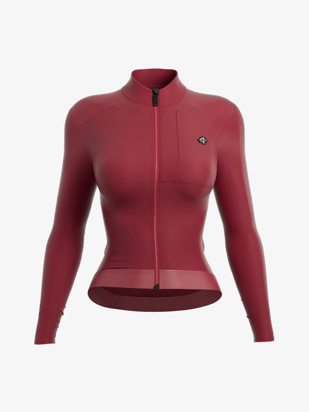 Snowdrop Women's Fleeced Thermal Jersey - Red