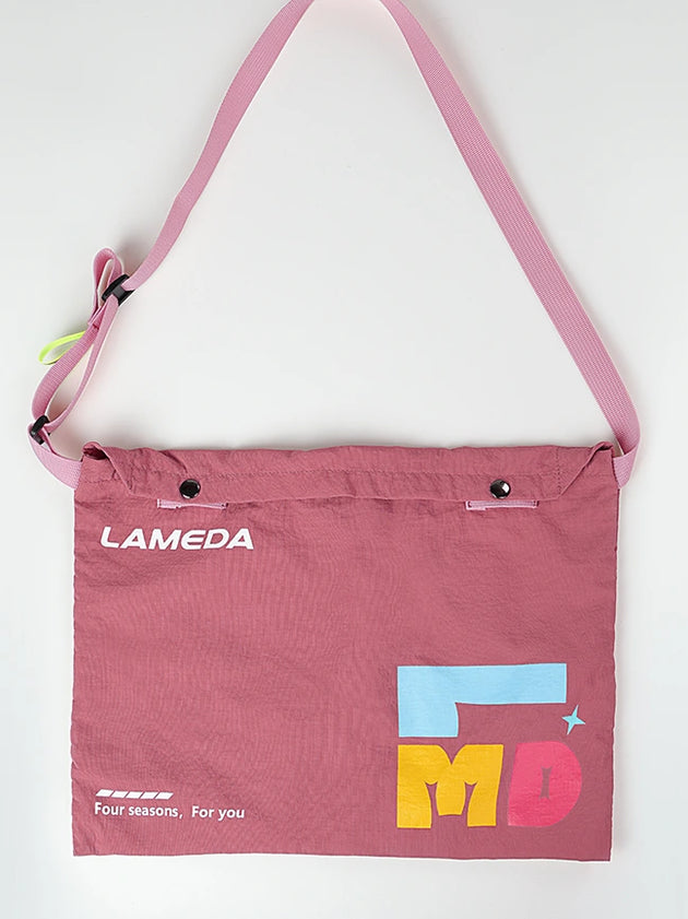LMD pink messenger bag