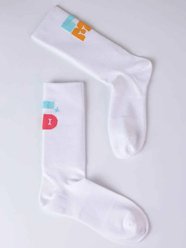 LMD Unisex Sports Socks - White