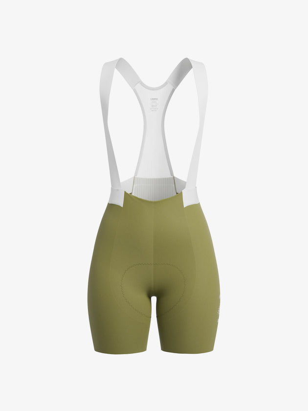 Luminance women vintage yellow cycling bib shorts
