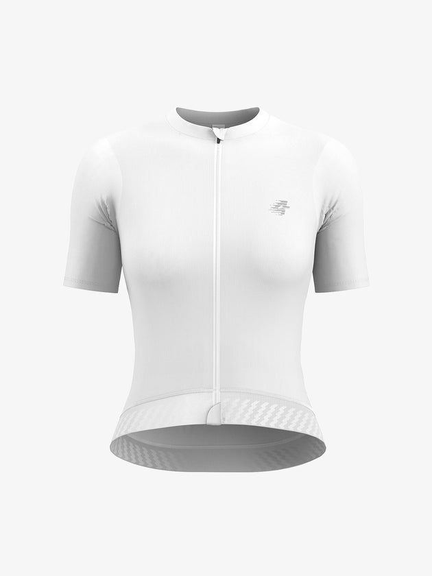 Melody white women short sleeve cycling jersey