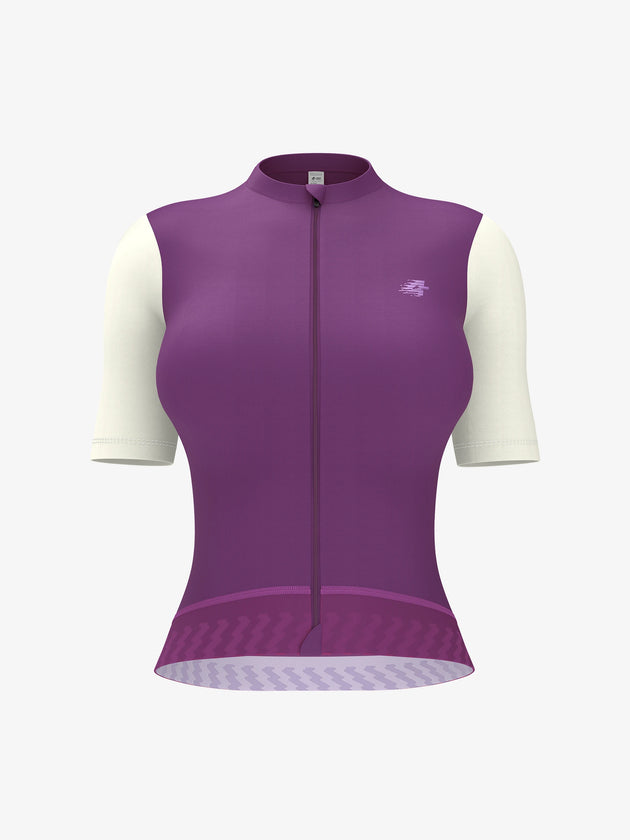 Melody lavender blend women short sleeve cycling jersey