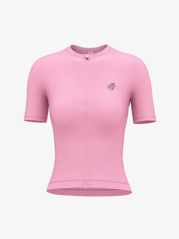 Quill women short sleeve cycling jersey prism pink
