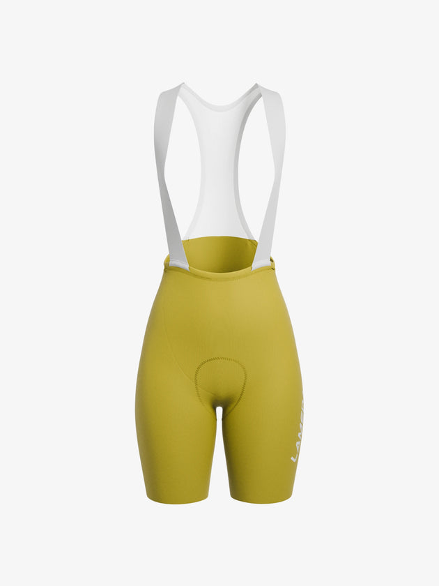 Radiant women yellow cycling bib shorts
