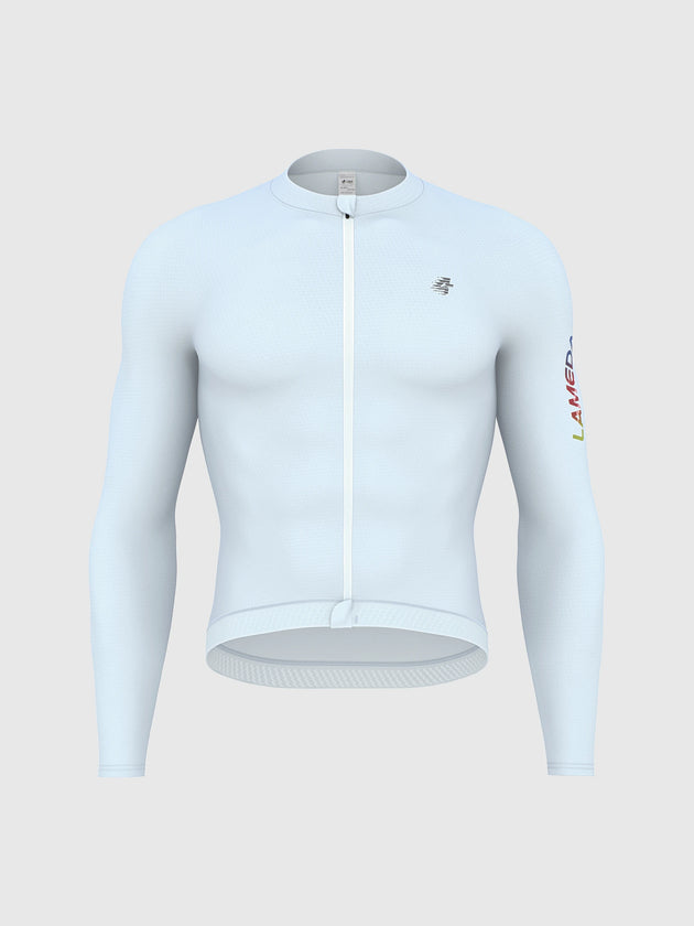 Realm Men Cycling Jersey Long Sleeve - Sky Blue