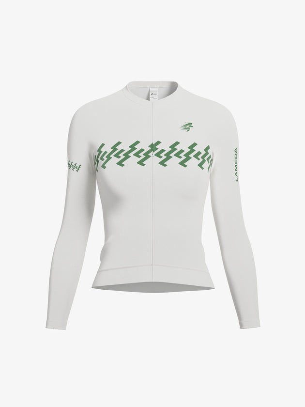 Slumber women long sleeve cycling jersey cloud lightning