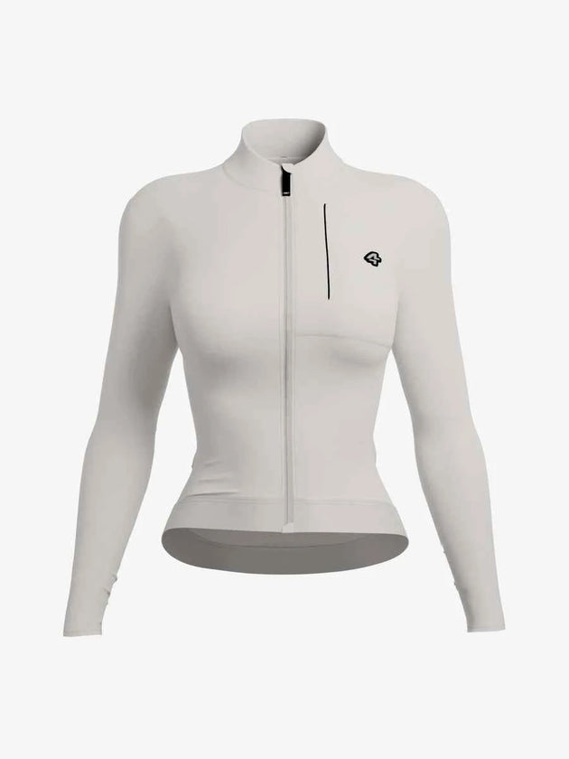 Snowdrop Women's Fleeced Thermal Jersey - White