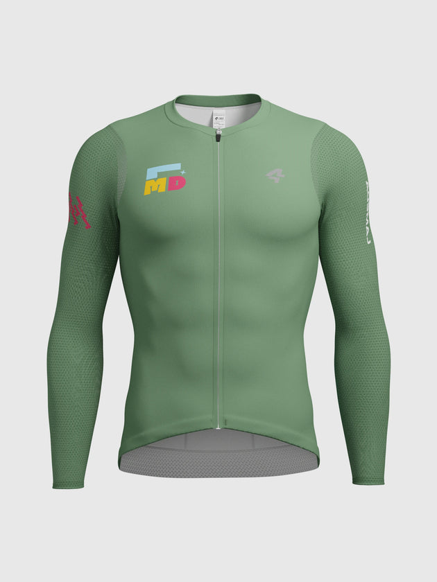 Sparkle Men's Cycling Jersey Long Sleeve - Green