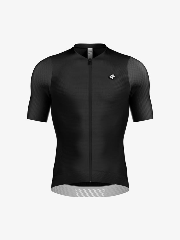 sunny black short sleeve cycling jersey