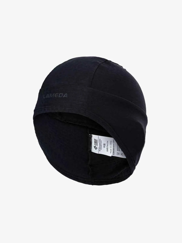 Thermal Beanie for Under Bike Helmet - Black