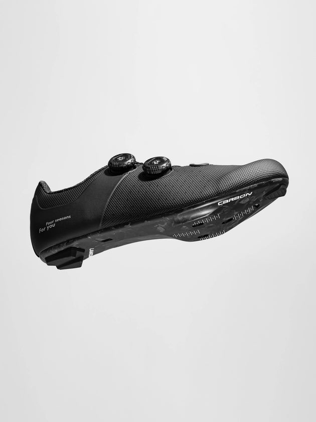 Yik Carbon Fiber Cycling Cleat Shoes - Black