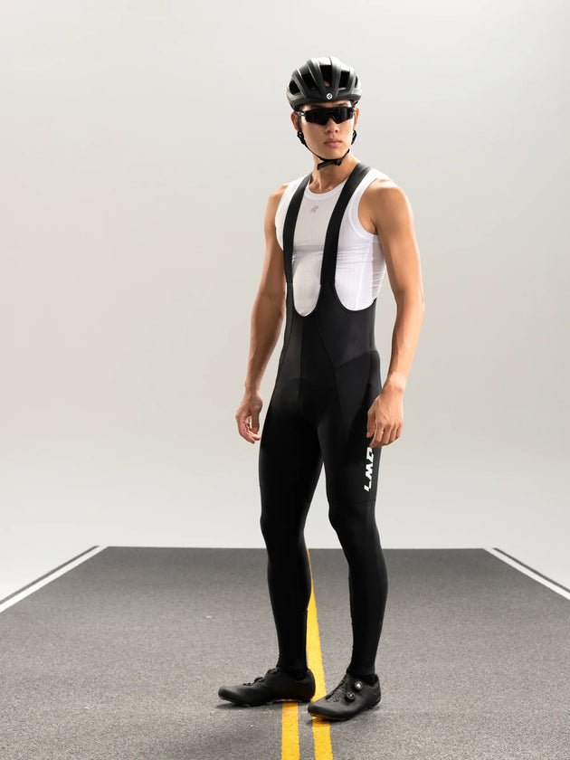 Lameda 21st Anniv. Special Thermal Fleeced Men's Bib Tights - Black