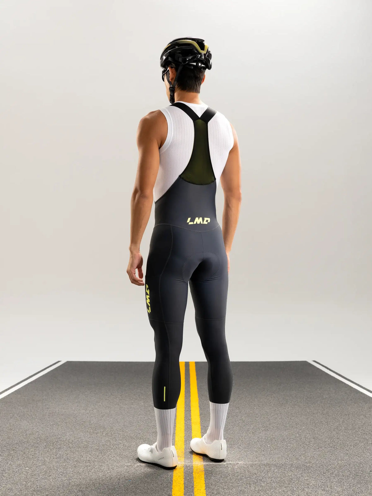 Lameda 21st Anniv. Special Thermal Fleeced Men's Bib Tights - Gray