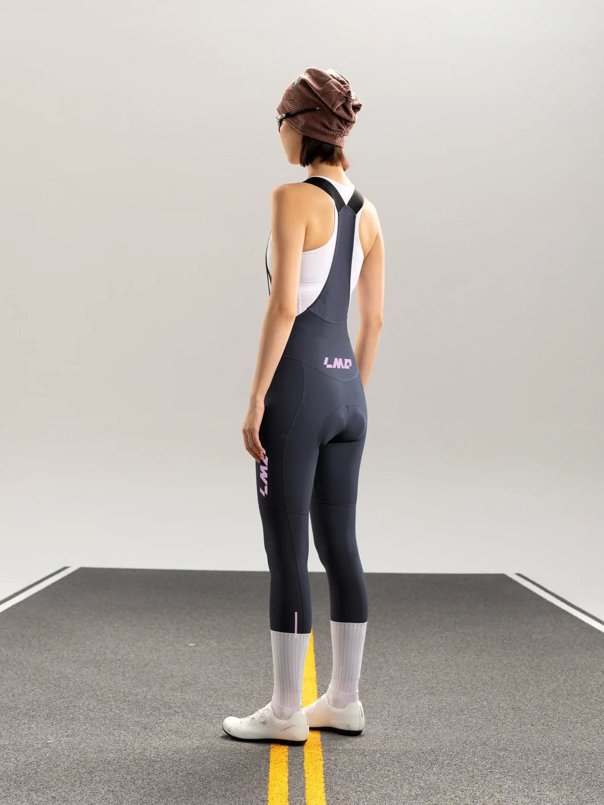 Lameda 21st Anniv. Special Thermal Fleeced Women's Bib Tights - Gray