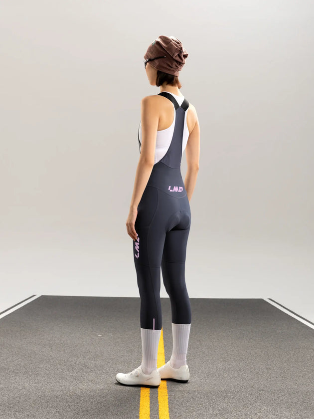 Lameda 21st Anniv. Special Thermal Fleeced Women's Bib Tights - Gray