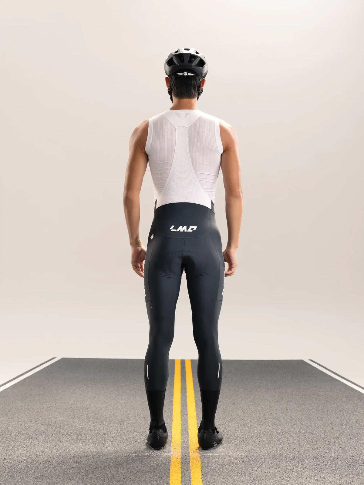 Heart Feather Men's Bib Tights - Deep Gray