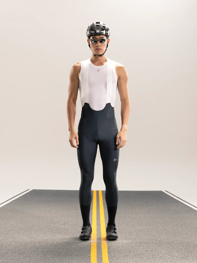 Heart Feather Men's Bib Tights - Deep Gray