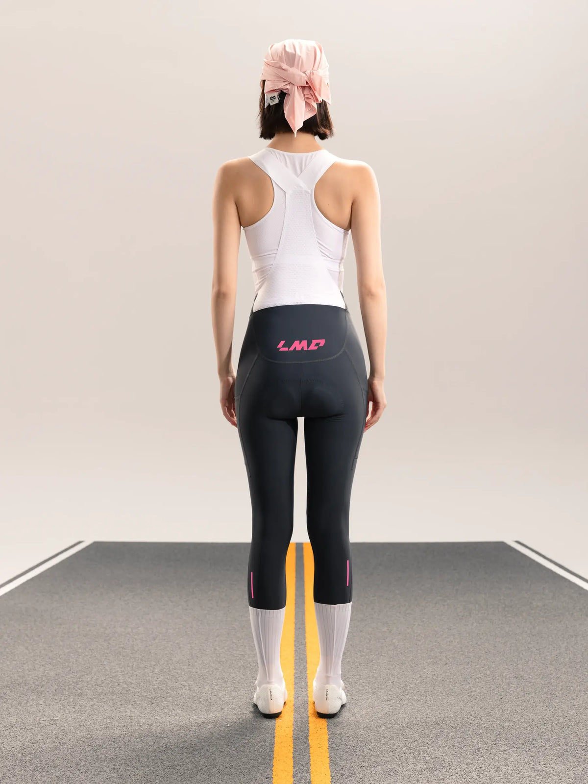 Heart Feather Women's Bib Tights - Gray
