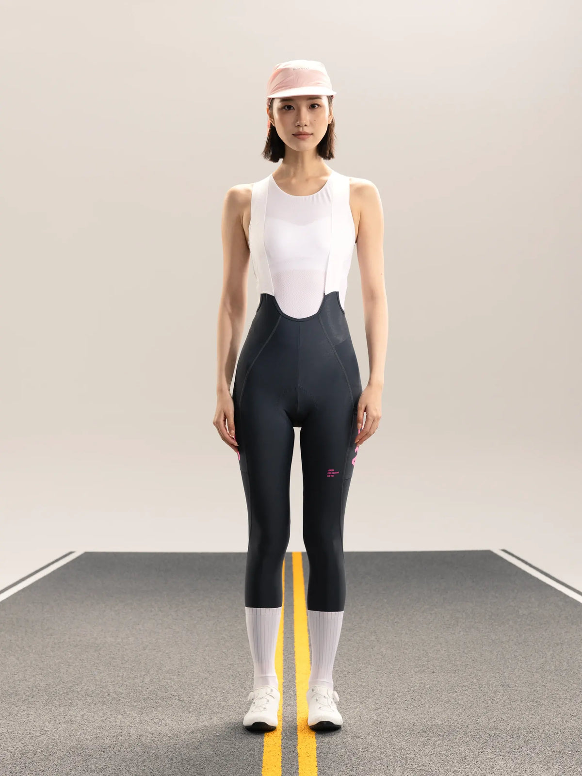 Heart Feather Women's Bib Tights - Gray