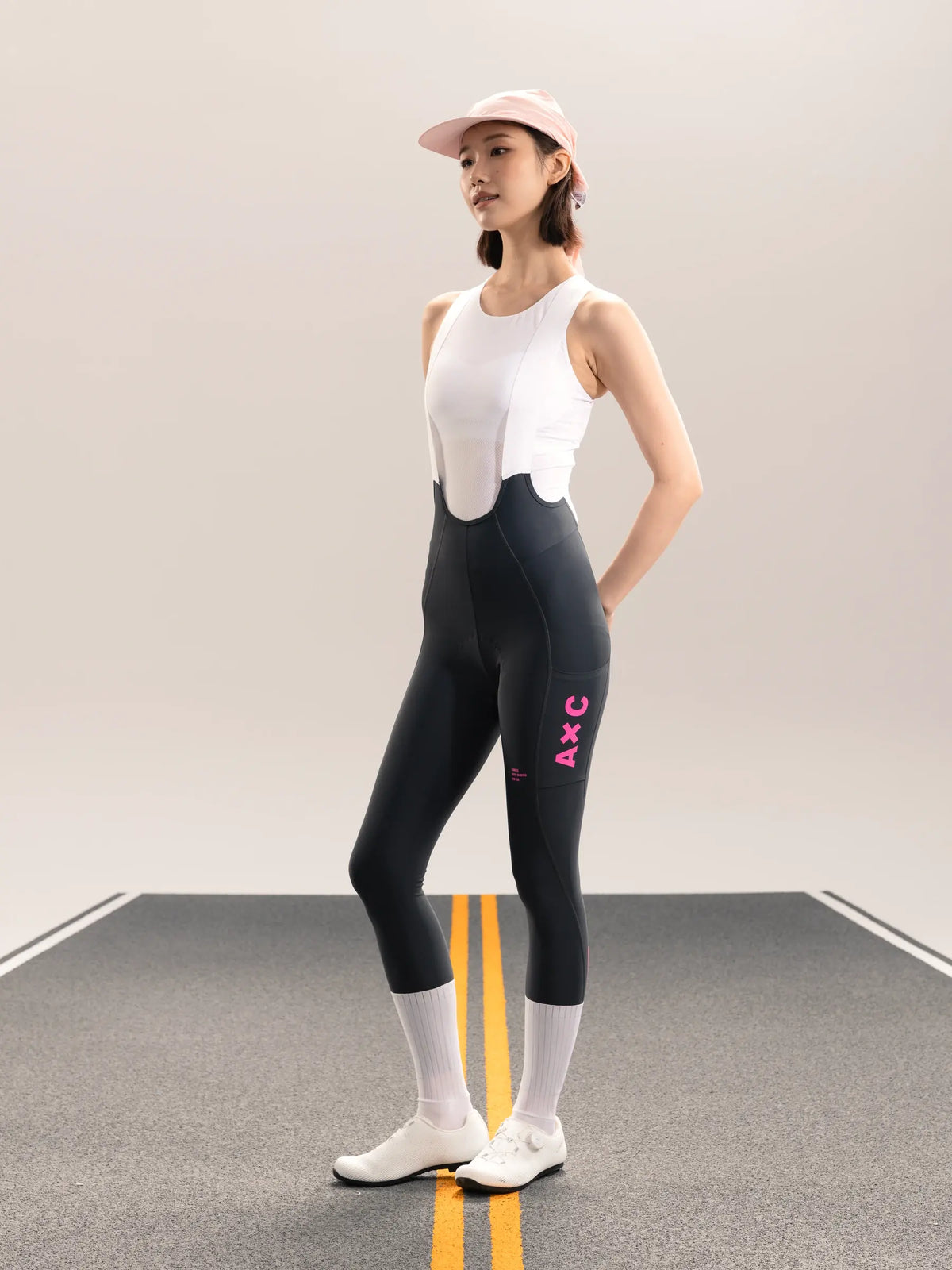 Heart Feather Women's Bib Tights - Gray