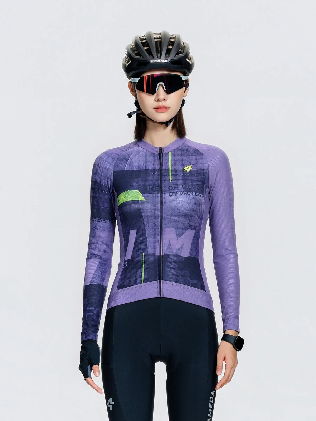 Unisex Cycling Jersey LS - Violet - Pre - Order