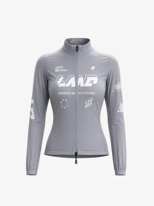 Women's Breeze Lightweight Cycling Windbreaker - Gray