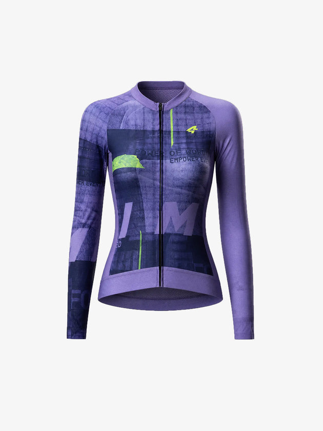 Unisex Cycling Jersey LS - Violet - Pre - Order