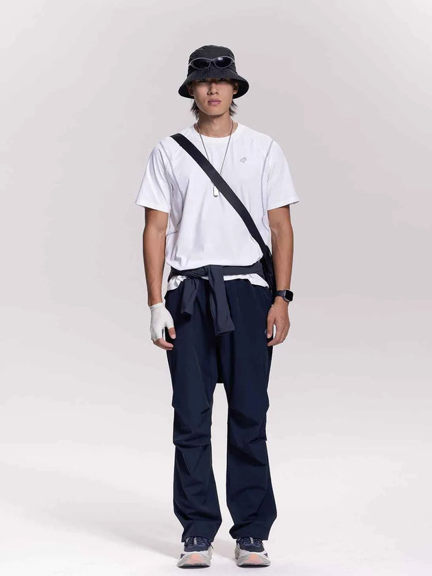 Unisex Cargo Sweatpants No Pad - Black