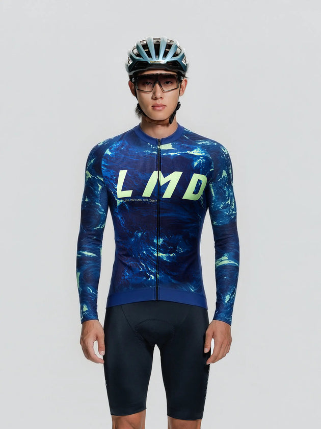 Men's Cycling Jersey LS - Ocean - Pre - Order