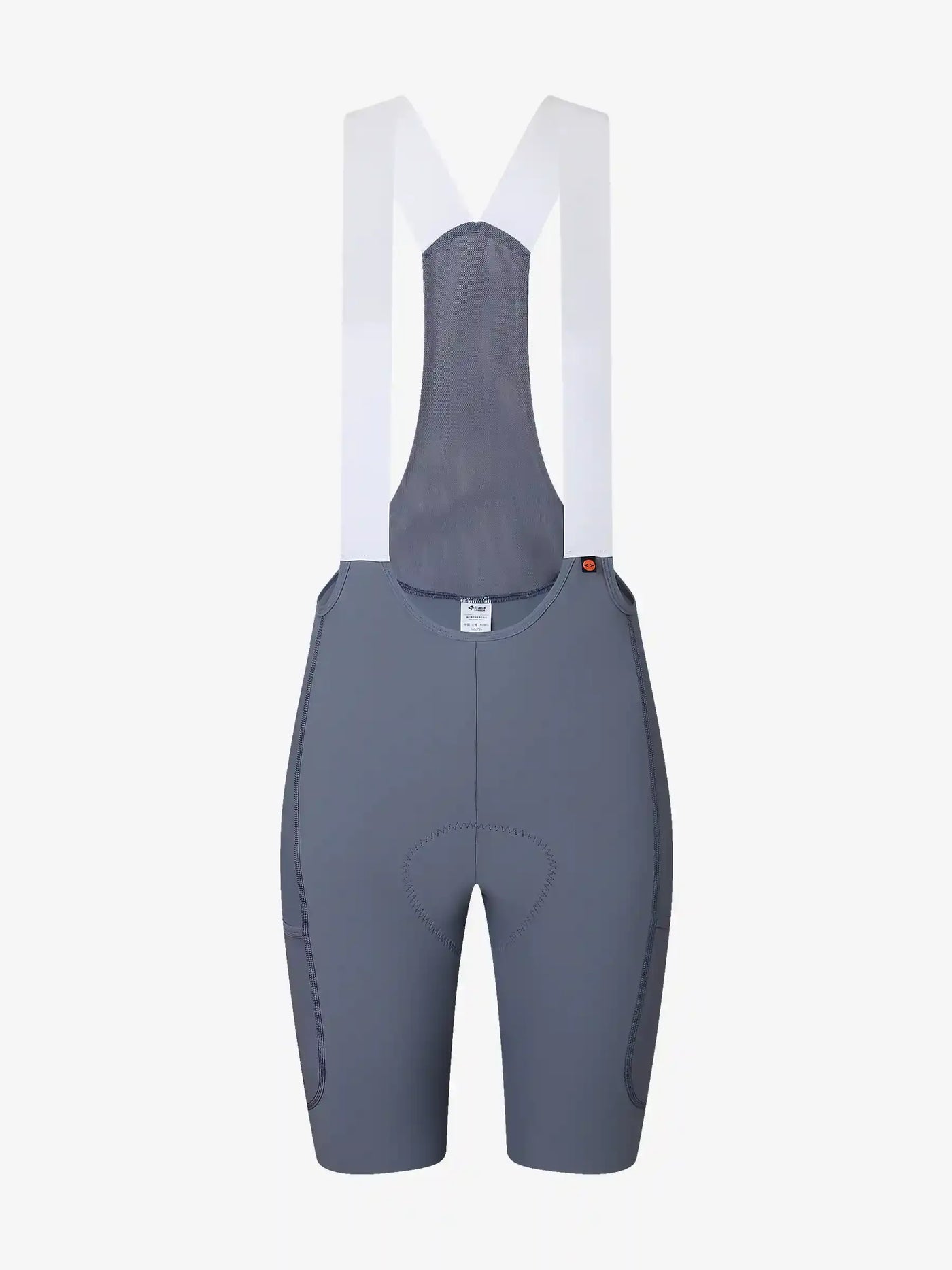 LAMEDA 21:a årsjubileumsspecial herrars bibshorts grå med vita selar vadderat elastiskt gränssnitt cykelbibshorts