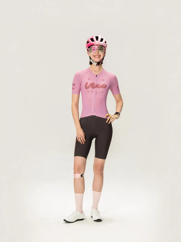 Wow Unisex Cycling Jersey - Pink