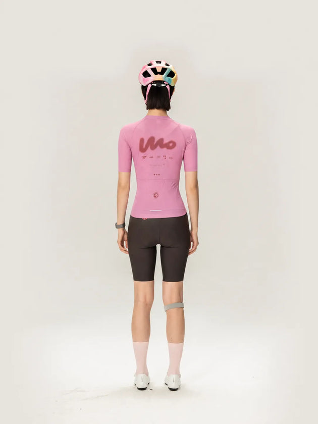 Wow Unisex Cycling Jersey - Pink