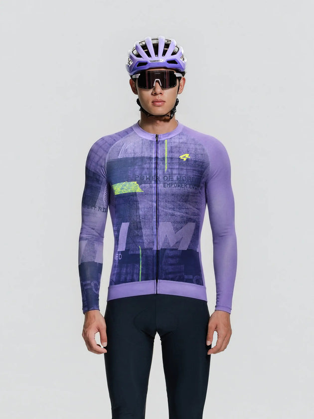 Men's Cycling Jersey LS - Violet - Pre - Order