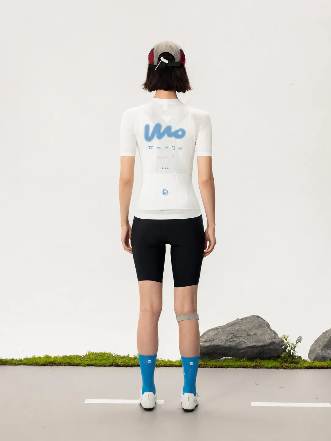 Wow Unisex Cycling Jersey - White